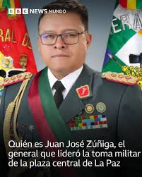 Zúñiga terminó detenido este miércoles luego de liderar el movimiento de  tropas y vehículos blindados en La Paz 👉🏽 https://bbc.in/3XD4AbR