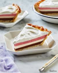 Neapolitan Pie Recipe Easy Summer Desserts Easy Pie Recipes Easy Pie