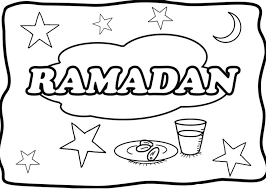 Suasana ramadhan yang sangat kondusif untuk ibadah. Gambar Mewarnai Menyambut Ramadhan Sukagambarku