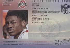 2017 Panini Prestige #19 Curtis Samuel NFL Passport