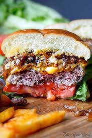 Skillet Burger With Caramelized Onions Recipe Skillet Burgers Caramelized Onions Best Hamburger Recipes