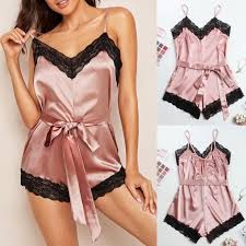 Je suis d'alger, la trentaine, cherche femme ouverte d'esprit, pour des rencontrez, contre rémunération. Pyjama Femme Combinaison Culotte Sexy Sans Manches En Dentelle Florale En Satin Avec Ceinture Pour Femme Rose Cdiscount Pret A Porter