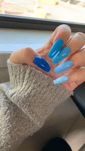 Ahead, we have 25 gorgeous short acrylic nail designs we can't get enough of. 50 Minimal Blue Nail Art Design For Winter 2019 Nailart Nailartdesign Winternails Fcbihor Net Blue Nails Neon Blue Nails Blue Coffin Nails