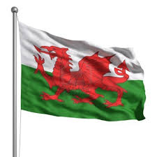 Los dragones caen en la trampa, en snowdonia al norte del país. Bandera De Gales Prestados Con Textura De Tejido Visible Al 100 Bandera De Gales Gales Bandera