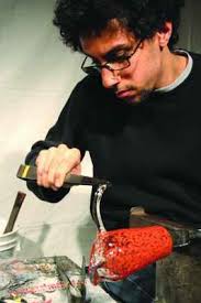 Guided by feel, glassblower overcomes visual impairment