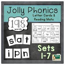 These Are Sets Of Letters Cards Which Students Can Use For Blending Words With Each New Set Of Sounds All 7 Sets Of Jolly Jolly Phonics Phonics Phonics Words
