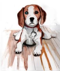 Drawing Of A Beagle Beagle Art Dog Paintings Dog Art