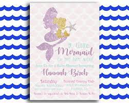 Glittery Mermaid Printable Baby Shower Invitation The Baby Bee