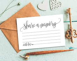 Share A Memory Card Memory Cards Share A Memory Printable Etsy Memorial Cards For Funeral Memorial Cards Card Template