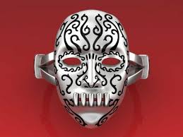 Maybe you would like to learn more about one of these? Harry Potter Bellatrix Lestrange Mask Ring Death Eater Deathly Hallows Skull Ebay