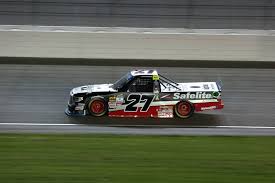 Brakebest brake pads 159 (ncwts) results: Ben Rhodes 27 Makes His Way Around The Track In The Nascar Camping World Truck Series At Las Vegas Motor Speedway In Las Vegas Saturday Sept 30 2017 Rhodes Took First Place