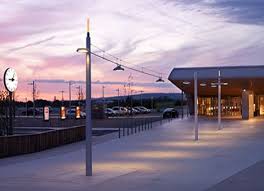Simple And Catenary Lighting Solution At The Newly Belfort Montbeliard Tgv Station In France Utilizin Landscape Lighting Lighting Solutions Efficient Lighting