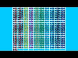 Counting 401 600 Number Chart Learning Numbers Free