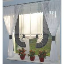 Retro gardine schlafzimmer wohnzimmer vintage. Moderne Gardinen Wohnzimmer Fensterdekoration Weiss Grau Fenster 120 180 Nr 660 Ebay