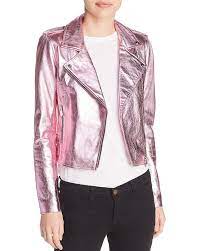 The Mighty Company Lecce Metallic Leather Biker Jacket Women Bloomingdale S Jackets Womens Biker Jacket Leather Jacket Outfits