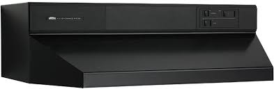 Broan 884223 42 Inch Under Cabinet Range Hood With 360 Cfm Internal Blower Infinite Speed Slide Controls Standard Heat Sentry 2 Washable Aluminum Filters And Convertible To Recirculating Black