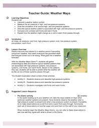 Answer key for all gizmos. Teacher Sheet Weather Gizmo