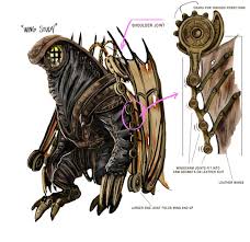 Bioshock Infinite Handyman Concept Art Songbird Ficcao Cientifica E Cientifica