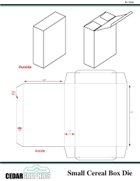 Small Cereal Box Template Box Template Packaging Template Design Box Design Templates