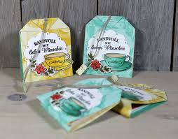 Heute Verpacke Ich Einen Teebeutel In Einem Teebeutel Verwendet Habe Ich Das Susse Produktpaket Teezeit Von Stampin Up Teebeutel Papierkunstwerk Kakao Karten