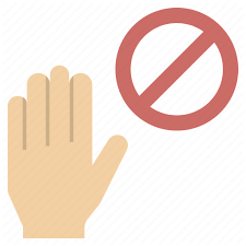 Forbidden Hand Pause Stop Touchless Icon Download On Iconfinder Vector Pattern Flat Icon Icon