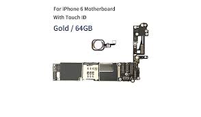 We believe that a third party iphone logic board level repairs became more prevalent, the schematics became less clear…probably by design. Amazon Com For Iphone 6 Motherboard 4 7inch With Touch Id Unlock Mainboard Full Function 100 Original Ios Installed Logic Board 64gb Gold