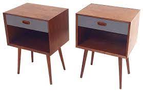 Cheap nightstands, buy quality furniture directly from china suppliers:costway 2pc mid century modern 2 tabl panties drawers bedroom furnitur corner sofa dresser spectroscop bedside table in the bedroom skirted bedside table gold set bespoke bedroom furniture nordic night table drawer storag. Retro Nightstands Set Of 2 Midcentury Nightstands And Bedside Tables By California Modern Woodworks Houzz