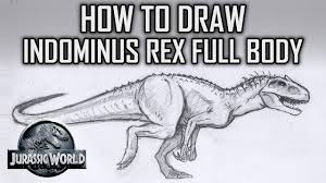 Press space to start the game online and jump your dino, use down arrow (↓) to duck. How To Draw Indominus Rex Full Body Jurassic World Tutorial Tuesday Pt1 Youtube