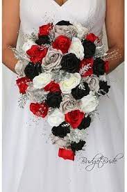 Maybe you would like to learn more about one of these? Black Red And Grey Theme Wedding Flower Brides Bouquet Black Wedding Decorations Black Wedding Themes Black Red Wedding