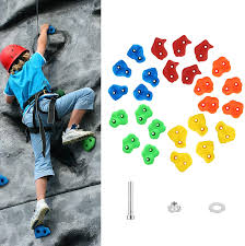 Challenging and rewarding fun for little explorers. Amazon Com Moko Rock Climbing Holds For Kids 25 Pack Children Rock Climbing Holds For Backyard Outdoor Indoor Home Playground Diy Climbing Wall Grip Kits Rock Wall Holds With Mounting Screws Colorful Sports