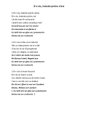 Vom trai si vom vedea. El E Viu Traieste Pentru Mine