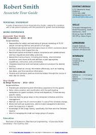 Tour Guide Resume Samples Qwikresume
