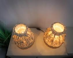 A Set of 1960s Wood Table Lamp, Very Rare Vintage Table Lamp 60s, Table  Lamp, Vintage Lampshade