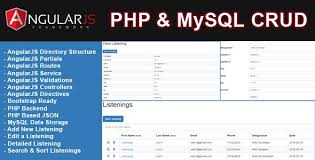 Angularjs Crud With Php Mysql Mysql Backend Php