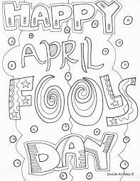 I try to make it very easy for you to get the free page you need! April Fools Day Coloring Pages Doodle Art Alley