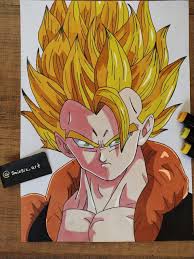 When learning how to draw vegeta, start by drawing a circle near the bottom half of the page. Artstation A Colored Drawing Of Gogeta From Dragonball Super Smixsix Art
