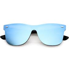 Check spelling or type a new query. Sunglass La Futuristic Horn Rimmed Rimless Sunglasses Mirrored Shield Lens 59mm Black Blue Mirror Walmart Com Walmart Com