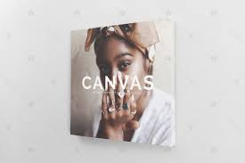 Download Square Canvas Ratio 1x1 Mockup 01 In Indoor Advertising Mockups On Yellow Images Creative Store PSD Mockup Templates