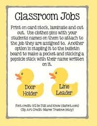 Duck Classroom Jobs Classroom Jobs Classroom Teacher Helper