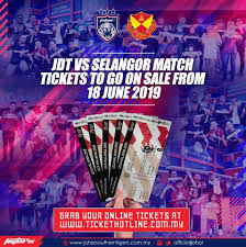 The 2019 selangor fa season will be selangor fa's 14th season playing soccer in the malaysia super league since its inception in 2004. Tiket Perlawanan Jdt Menentang Johor Southern Tigers Facebook