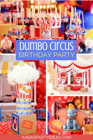 Dumbo S Circus Birthday Party Kara S Party Ideas Circus Birthday Circus Birthday Party Carnival Birthday Parties