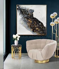 Its sleek curves and smooth white marble elegantly. Black And Gold Home Decor Design Corral