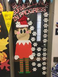 elf on the shelf classroom door door decorations holiday decor decor