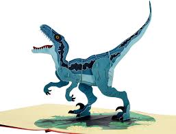 When considering life on the planet today, the word raptor refers to a type of large, predatory bird such as a hawk or eagle. Raptor Dinosaur Cool 3d Pop Up Greeting Card