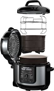 Ninja Foodi 8qt 9 In 1 Deluxe Xl Digital Multi Cooker With Air Fryer Stainless Steel Black Fd402 Best Buy In 2020 Multicooker Ninja Cool Things To Buy