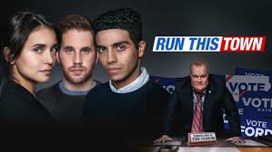 'run this town' follows the story of former infamous, controversial toronto mayor, rob ford, and stars ben platt, nina dobrev, mena massoud and damian lewis. Movie Review Damian Lewis Runs The Town In Run This Town Fan Fun With Damian Lewis