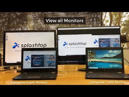 But what you really want is to use both. Remote Computer Multi Monitor Viewing With Splashtop Splashtop Inc