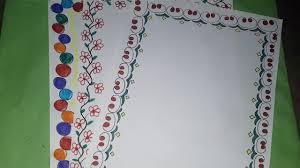 3 Simple Border Designs For School Projects Easy And Quick Borders For Project Work Frame Drawing Border rangoli designs are made at the entrance of the house during festivals like diwali, dussehra, ugadi, holi and new year. 3 simple border designs for school