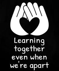 This Cute Quote Reads Learning Together Even When We Re Apart With Hands Forming A In 2020 Teacher Appreciation Quotes Learning Quotes Learning Quotes Inspirational