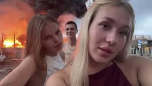 Pose di Kilang Terbakar karena Serangan Ukraina, Influencer Rusia Ditangkap